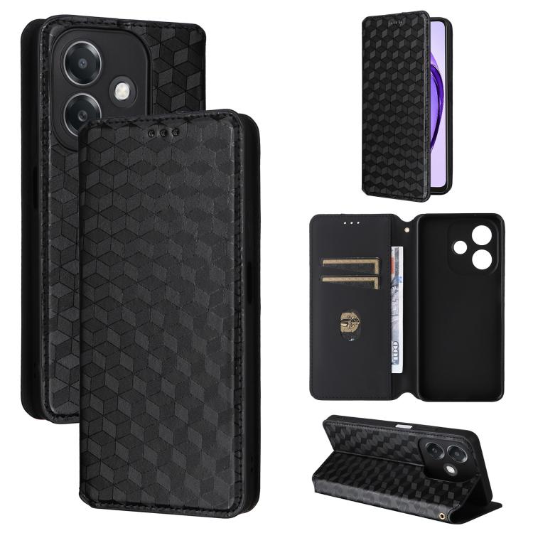 Cubic Grid Texture Flip Leather Phone Case, For OPPO Find X8 5G, For OPPO A3X 5G Global/ 4G / A3 4G / 5G, For OPPO Reno12 F 5G, For OPPO Reno11 A JP / PJH110, For OPPO Reno12 Pro 5G Global, For OPPO Reno12 5G Global, For OPPO A3 Pro 5G Global          ...