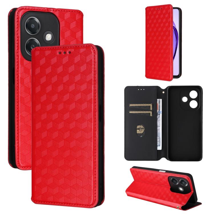 Cubic Grid Texture Flip Leather Phone Case, For OPPO Find X8 5G, For OPPO A3X 5G Global/ 4G / A3 4G / 5G, For OPPO Reno12 F 5G, For OPPO Reno11 A JP / PJH110, For OPPO Reno12 Pro 5G Global, For OPPO Reno12 5G Global, For OPPO A3 Pro 5G Global          ...
