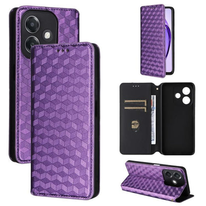Cubic Grid Texture Flip Leather Phone Case, For OPPO Find X8 5G, For OPPO A3X 5G Global/ 4G / A3 4G / 5G, For OPPO Reno12 F 5G, For OPPO Reno11 A JP / PJH110, For OPPO Reno12 Pro 5G Global, For OPPO Reno12 5G Global, For OPPO A3 Pro 5G Global          ...