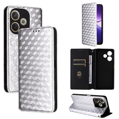 Cubic Grid Texture Flip Leather Phone Case, For OPPO A5x 5G / 4G Global, For OPPO A5 5G / 4G Global / A5M, For OPPO Reno14 Pro Global, For OPPO Reno14 Global, For OPPO K13 5G / K13X 5G / K12S 5G, For OPPO Find X8s+ 5G, For OPPO Find X8s 5G             ...
