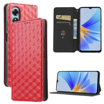 Cubic Grid Texture Flip Leather Phone Case, For OPPO Find X8 Pro 5G, For OPPO Find X6 Pro, For OPPO Find X6, For OPPO A58 5G / A58x / A78 5G, For OPPO A77 4G / A57 4G / A57 5G TW, For OPPO A17k / A17, For OPPO Reno7 A, For OPPO A77 5G / A57 5G 2022    ...