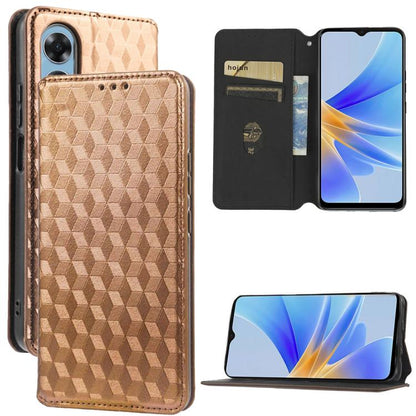 Cubic Grid Texture Flip Leather Phone Case, For OPPO Find X8 Pro 5G, For OPPO Find X6 Pro, For OPPO Find X6, For OPPO A58 5G / A58x / A78 5G, For OPPO A77 4G / A57 4G / A57 5G TW, For OPPO A17k / A17, For OPPO Reno7 A, For OPPO A77 5G / A57 5G 2022    ...