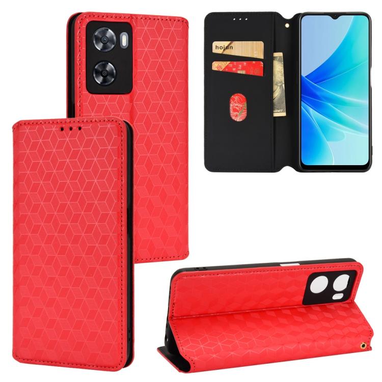Cubic Grid Texture Flip Leather Phone Case, For OPPO Find X8 Pro 5G, For OPPO Find X6 Pro, For OPPO Find X6, For OPPO A58 5G / A58x / A78 5G, For OPPO A77 4G / A57 4G / A57 5G TW, For OPPO A17k / A17, For OPPO Reno7 A, For OPPO A77 5G / A57 5G 2022    ...