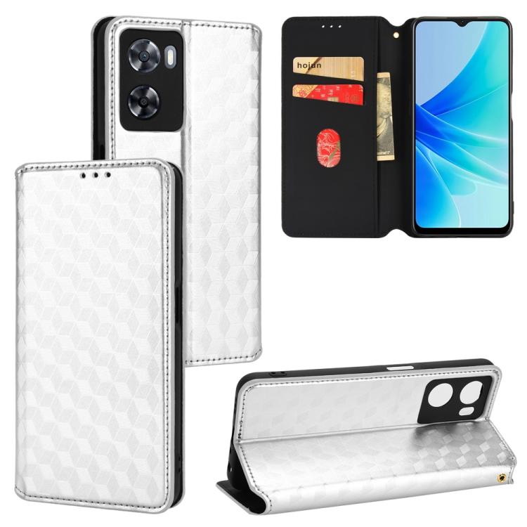 Cubic Grid Texture Flip Leather Phone Case, For OPPO Find X8 Pro 5G, For OPPO Find X6 Pro, For OPPO Find X6, For OPPO A58 5G / A58x / A78 5G, For OPPO A77 4G / A57 4G / A57 5G TW, For OPPO A17k / A17, For OPPO Reno7 A, For OPPO A77 5G / A57 5G 2022    ...