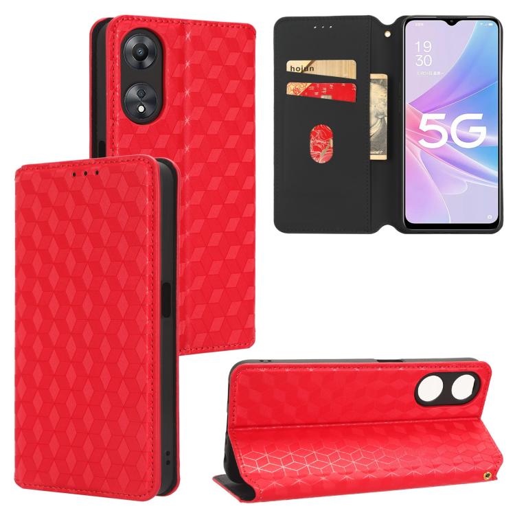 Cubic Grid Texture Flip Leather Phone Case, For OPPO Find X8 Pro 5G, For OPPO Find X6 Pro, For OPPO Find X6, For OPPO A58 5G / A58x / A78 5G, For OPPO A77 4G / A57 4G / A57 5G TW, For OPPO A17k / A17, For OPPO Reno7 A, For OPPO A77 5G / A57 5G 2022    ...