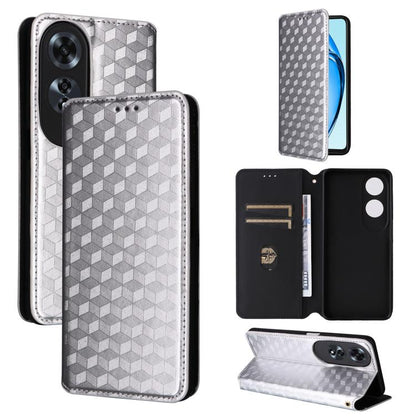 Cubic Grid Texture Flip Leather Phone Case, For OPPO A5x 5G / 4G Global, For OPPO A5 5G / 4G Global / A5M, For OPPO Reno14 Pro Global, For OPPO Reno14 Global, For OPPO K13 5G / K13X 5G / K12S 5G, For OPPO Find X8s+ 5G, For OPPO Find X8s 5G             ...