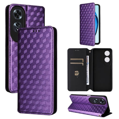 Cubic Grid Texture Flip Leather Phone Case, For OPPO A5x 5G / 4G Global, For OPPO A5 5G / 4G Global / A5M, For OPPO Reno14 Pro Global, For OPPO Reno14 Global, For OPPO K13 5G / K13X 5G / K12S 5G, For OPPO Find X8s+ 5G, For OPPO Find X8s 5G             ...