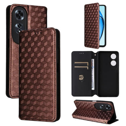 Cubic Grid Texture Flip Leather Phone Case, For OPPO A5x 5G / 4G Global, For OPPO A5 5G / 4G Global / A5M, For OPPO Reno14 Pro Global, For OPPO Reno14 Global, For OPPO K13 5G / K13X 5G / K12S 5G, For OPPO Find X8s+ 5G, For OPPO Find X8s 5G             ...