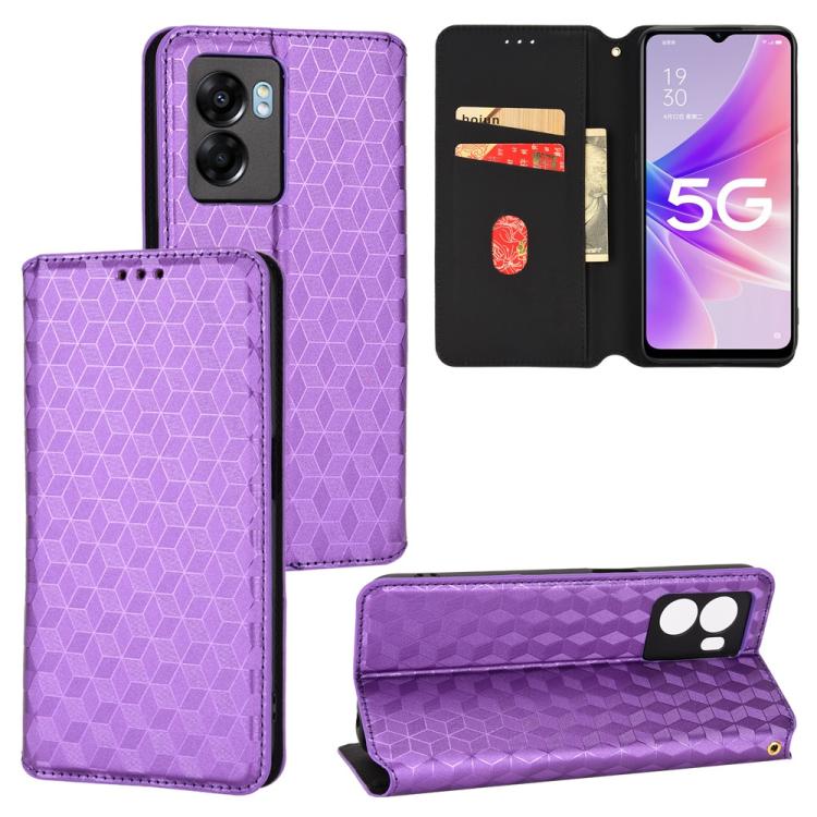 Cubic Grid Texture Flip Leather Phone Case, For OPPO Find X8 Pro 5G, For OPPO Find X6 Pro, For OPPO Find X6, For OPPO A58 5G / A58x / A78 5G, For OPPO A77 4G / A57 4G / A57 5G TW, For OPPO A17k / A17, For OPPO Reno7 A, For OPPO A77 5G / A57 5G 2022    ...