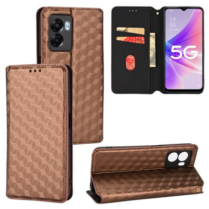 Cubic Grid Texture Flip Leather Phone Case, For OPPO Find X8 Pro 5G, For OPPO Find X6 Pro, For OPPO Find X6, For OPPO A58 5G / A58x / A78 5G, For OPPO A77 4G / A57 4G / A57 5G TW, For OPPO A17k / A17, For OPPO Reno7 A, For OPPO A77 5G / A57 5G 2022    ...