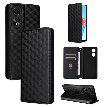 Cubic Grid Texture Flip Leather Phone Case, For OPPO Find X8 5G, For OPPO A3X 5G Global/ 4G / A3 4G / 5G, For OPPO Reno12 F 5G, For OPPO Reno11 A JP / PJH110, For OPPO Reno12 Pro 5G Global, For OPPO Reno12 5G Global, For OPPO A3 Pro 5G Global          ...