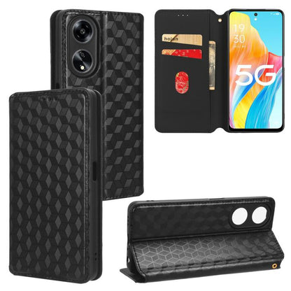 Cubic Grid Texture Flip Leather Phone Case, For OPPO Find X8 5G, For OPPO A3X 5G Global/ 4G / A3 4G / 5G, For OPPO Reno12 F 5G, For OPPO Reno11 A JP / PJH110, For OPPO Reno12 Pro 5G Global, For OPPO Reno12 5G Global, For OPPO A3 Pro 5G Global          ...