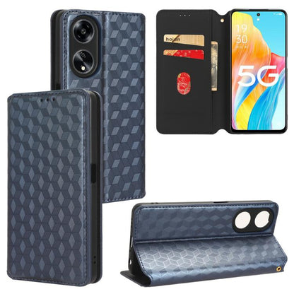 Cubic Grid Texture Flip Leather Phone Case, For OPPO Find X8 5G, For OPPO A3X 5G Global/ 4G / A3 4G / 5G, For OPPO Reno12 F 5G, For OPPO Reno11 A JP / PJH110, For OPPO Reno12 Pro 5G Global, For OPPO Reno12 5G Global, For OPPO A3 Pro 5G Global          ...