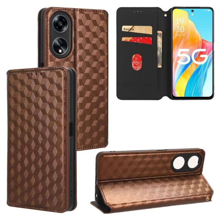 Cubic Grid Texture Flip Leather Phone Case, For OPPO Find X8 5G, For OPPO A3X 5G Global/ 4G / A3 4G / 5G, For OPPO Reno12 F 5G, For OPPO Reno11 A JP / PJH110, For OPPO Reno12 Pro 5G Global, For OPPO Reno12 5G Global, For OPPO A3 Pro 5G Global          ...