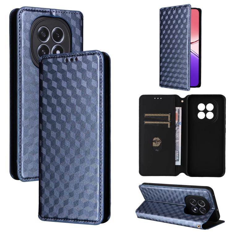 Cubic Grid Texture Flip Leather Phone Case, For OPPO A5x 5G / 4G Global, For OPPO A5 5G / 4G Global / A5M, For OPPO Reno14 Pro Global, For OPPO Reno14 Global, For OPPO K13 5G / K13X 5G / K12S 5G, For OPPO Find X8s+ 5G, For OPPO Find X8s 5G             ...
