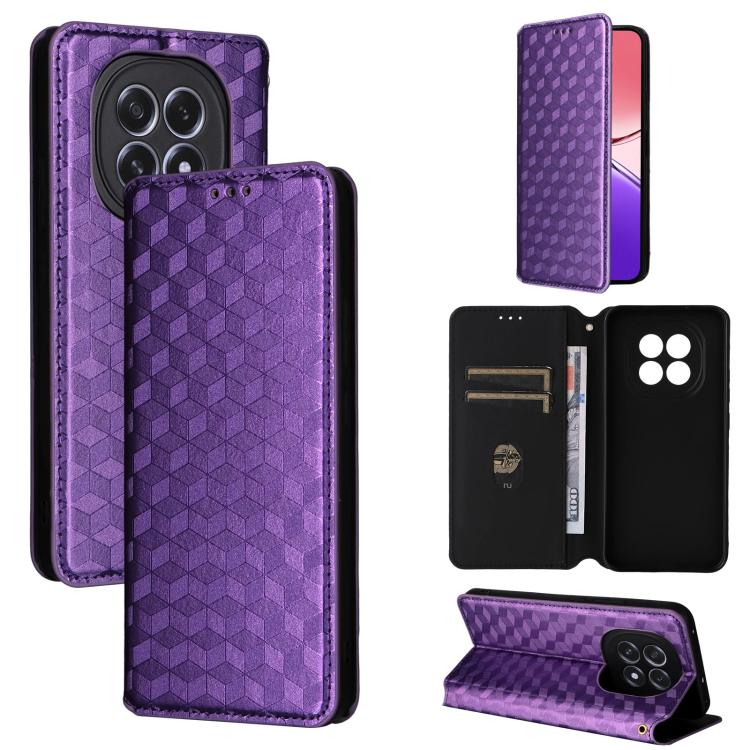 Cubic Grid Texture Flip Leather Phone Case, For OPPO A5x 5G / 4G Global, For OPPO A5 5G / 4G Global / A5M, For OPPO Reno14 Pro Global, For OPPO Reno14 Global, For OPPO K13 5G / K13X 5G / K12S 5G, For OPPO Find X8s+ 5G, For OPPO Find X8s 5G             ...