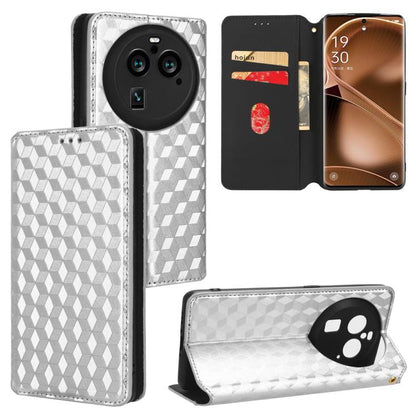 Cubic Grid Texture Flip Leather Phone Case, For OPPO Find X8 Pro 5G, For OPPO Find X6 Pro, For OPPO Find X6, For OPPO A58 5G / A58x / A78 5G, For OPPO A77 4G / A57 4G / A57 5G TW, For OPPO A17k / A17, For OPPO Reno7 A, For OPPO A77 5G / A57 5G 2022    ...