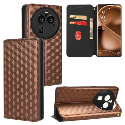 Cubic Grid Texture Flip Leather Phone Case, For OPPO Find X8 Pro 5G, For OPPO Find X6 Pro, For OPPO Find X6, For OPPO A58 5G / A58x / A78 5G, For OPPO A77 4G / A57 4G / A57 5G TW, For OPPO A17k / A17, For OPPO Reno7 A, For OPPO A77 5G / A57 5G 2022    ...