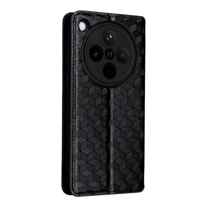 Cubic Grid Texture Flip Leather Phone Case, For OPPO Find X8 5G, For OPPO A3X 5G Global/ 4G / A3 4G / 5G, For OPPO Reno12 F 5G, For OPPO Reno11 A JP / PJH110, For OPPO Reno12 Pro 5G Global, For OPPO Reno12 5G Global, For OPPO A3 Pro 5G Global          ...