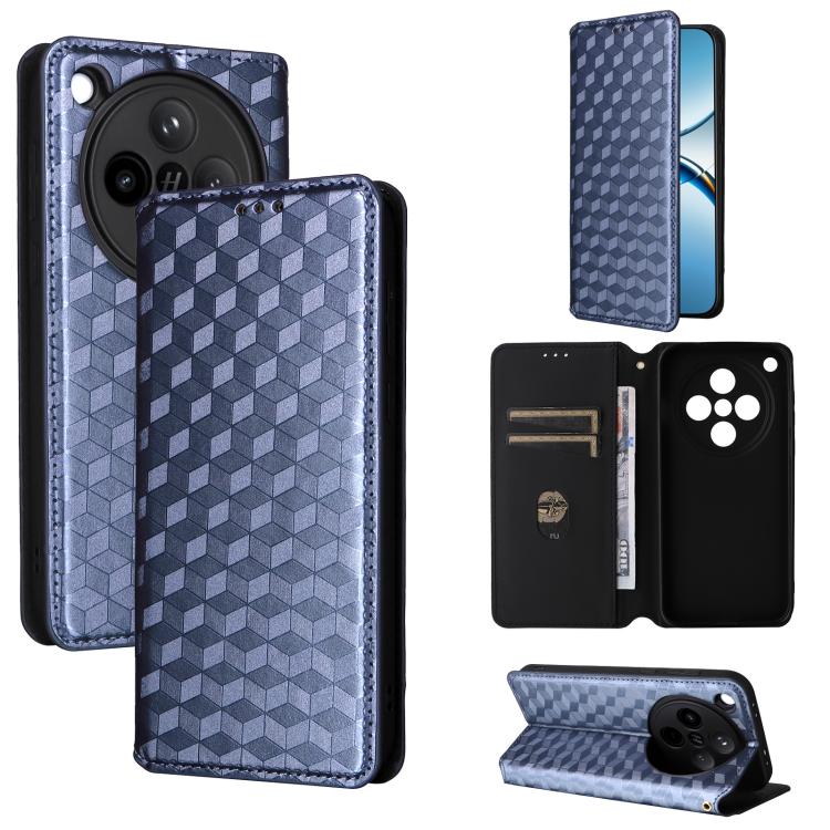 Cubic Grid Texture Flip Leather Phone Case, For OPPO Find X8 5G, For OPPO A3X 5G Global/ 4G / A3 4G / 5G, For OPPO Reno12 F 5G, For OPPO Reno11 A JP / PJH110, For OPPO Reno12 Pro 5G Global, For OPPO Reno12 5G Global, For OPPO A3 Pro 5G Global          ...