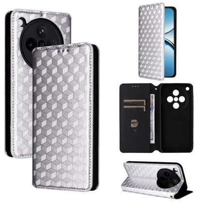Cubic Grid Texture Flip Leather Phone Case, For OPPO Find X8 5G, For OPPO A3X 5G Global/ 4G / A3 4G / 5G, For OPPO Reno12 F 5G, For OPPO Reno11 A JP / PJH110, For OPPO Reno12 Pro 5G Global, For OPPO Reno12 5G Global, For OPPO A3 Pro 5G Global          ...