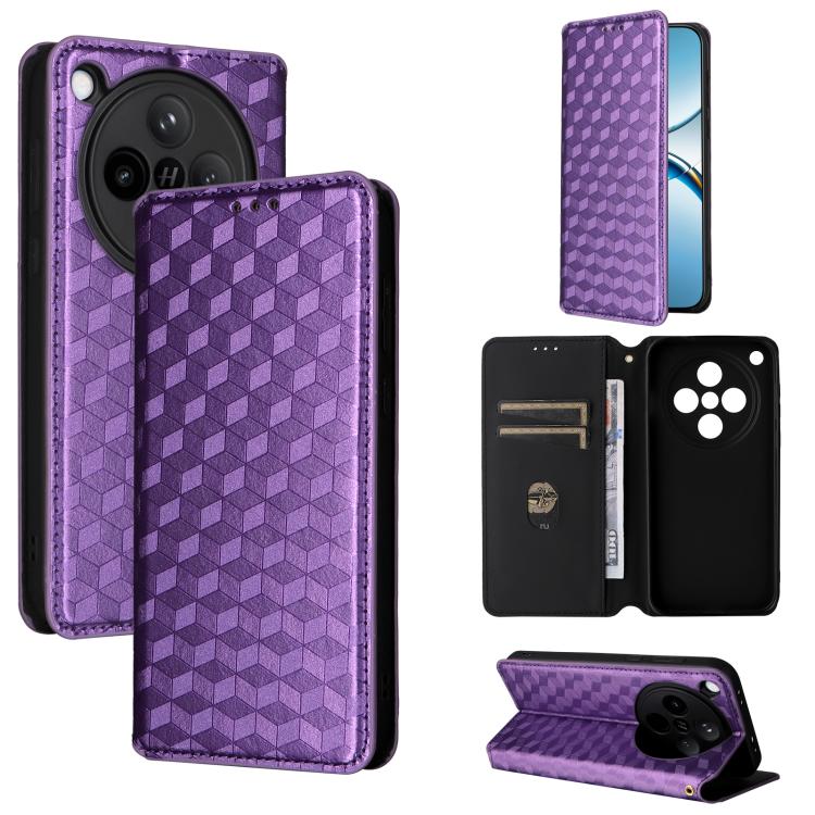 Cubic Grid Texture Flip Leather Phone Case, For OPPO Find X8 5G, For OPPO A3X 5G Global/ 4G / A3 4G / 5G, For OPPO Reno12 F 5G, For OPPO Reno11 A JP / PJH110, For OPPO Reno12 Pro 5G Global, For OPPO Reno12 5G Global, For OPPO A3 Pro 5G Global          ...
