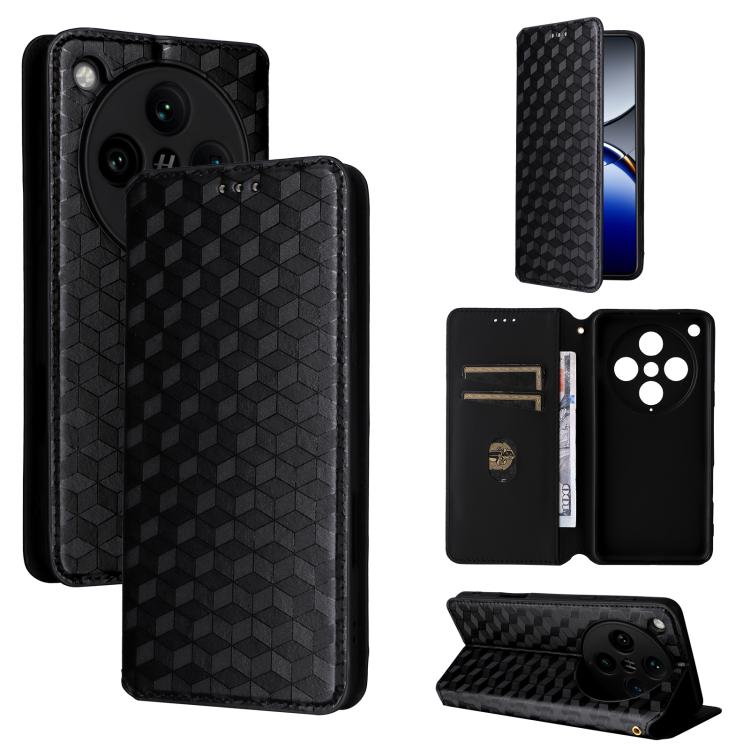 Cubic Grid Texture Flip Leather Phone Case, For OPPO Find X8 Pro 5G, For OPPO Find X6 Pro, For OPPO Find X6, For OPPO A58 5G / A58x / A78 5G, For OPPO A77 4G / A57 4G / A57 5G TW, For OPPO A17k / A17, For OPPO Reno7 A, For OPPO A77 5G / A57 5G 2022    ...