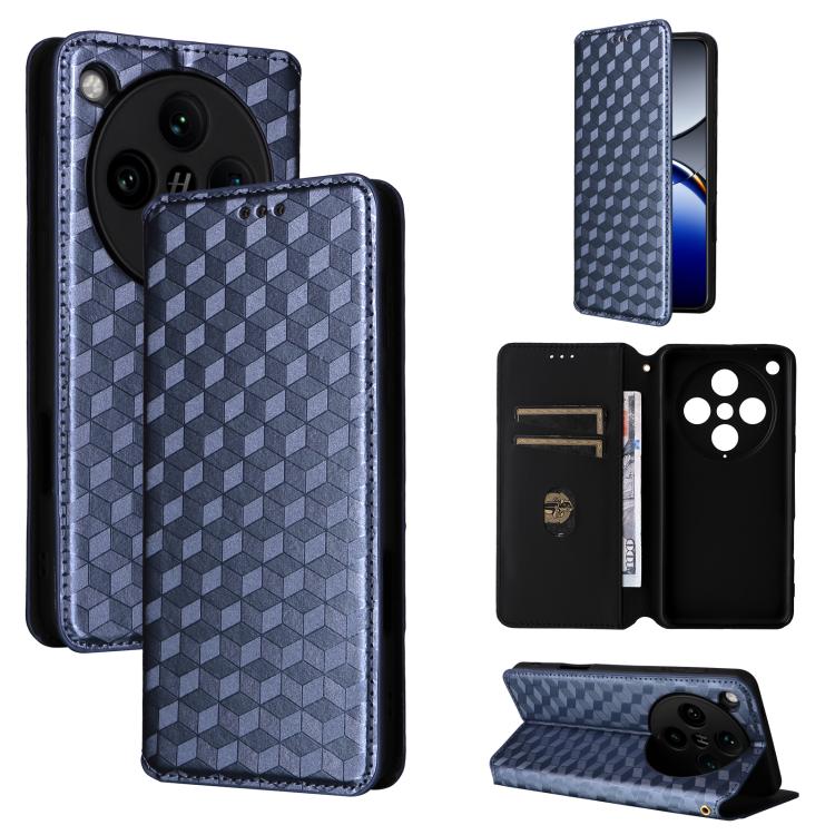 Cubic Grid Texture Flip Leather Phone Case, For OPPO Find X8 Pro 5G, For OPPO Find X6 Pro, For OPPO Find X6, For OPPO A58 5G / A58x / A78 5G, For OPPO A77 4G / A57 4G / A57 5G TW, For OPPO A17k / A17, For OPPO Reno7 A, For OPPO A77 5G / A57 5G 2022    ...