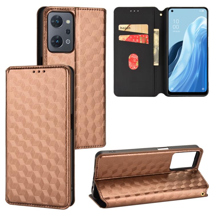 Cubic Grid Texture Flip Leather Phone Case, For OPPO Find X8 5G, For OPPO A3X 5G Global/ 4G / A3 4G / 5G, For OPPO Reno12 F 5G, For OPPO Reno11 A JP / PJH110, For OPPO Reno12 Pro 5G Global, For OPPO Reno12 5G Global, For OPPO A3 Pro 5G Global          ...