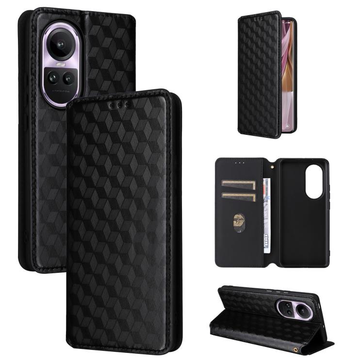 Cubic Grid Texture Flip Leather Phone Case, For OPPO Find X8 5G, For OPPO A3X 5G Global/ 4G / A3 4G / 5G, For OPPO Reno12 F 5G, For OPPO Reno11 A JP / PJH110, For OPPO Reno12 Pro 5G Global, For OPPO Reno12 5G Global, For OPPO A3 Pro 5G Global          ...