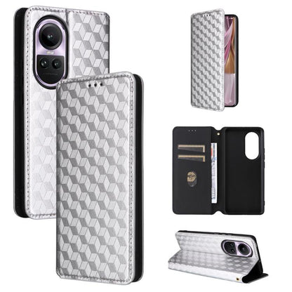 Cubic Grid Texture Flip Leather Phone Case, For OPPO Find X8 5G, For OPPO A3X 5G Global/ 4G / A3 4G / 5G, For OPPO Reno12 F 5G, For OPPO Reno11 A JP / PJH110, For OPPO Reno12 Pro 5G Global, For OPPO Reno12 5G Global, For OPPO A3 Pro 5G Global          ...