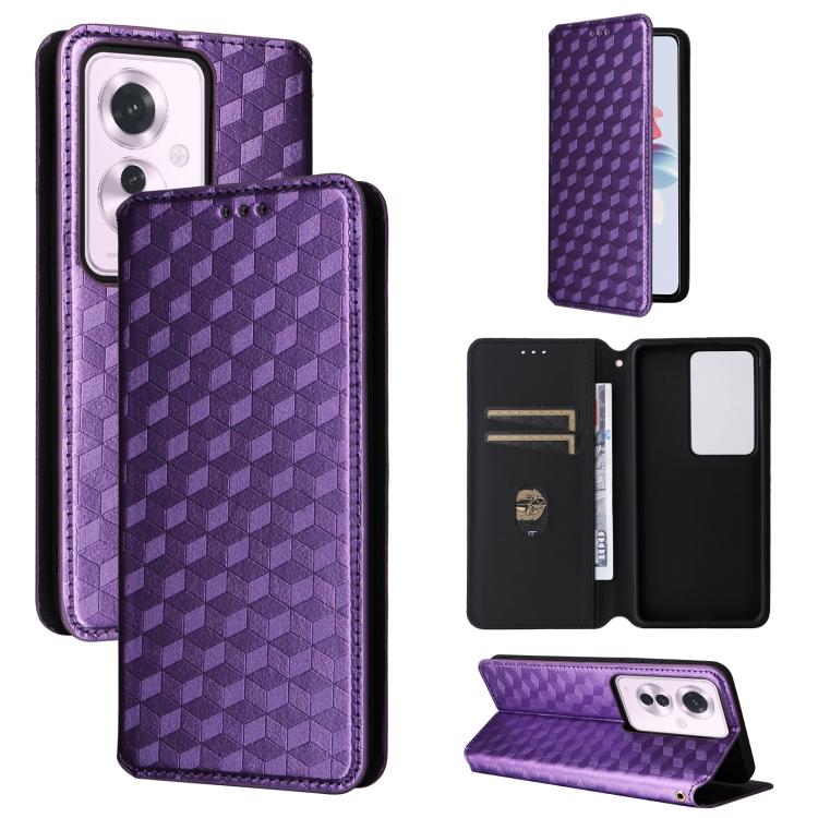 Cubic Grid Texture Flip Leather Phone Case, For OPPO Find X8 5G, For OPPO A3X 5G Global/ 4G / A3 4G / 5G, For OPPO Reno12 F 5G, For OPPO Reno11 A JP / PJH110, For OPPO Reno12 Pro 5G Global, For OPPO Reno12 5G Global, For OPPO A3 Pro 5G Global          ...