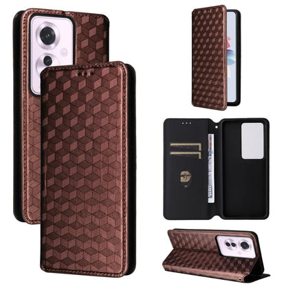 Cubic Grid Texture Flip Leather Phone Case, For OPPO Find X8 5G, For OPPO A3X 5G Global/ 4G / A3 4G / 5G, For OPPO Reno12 F 5G, For OPPO Reno11 A JP / PJH110, For OPPO Reno12 Pro 5G Global, For OPPO Reno12 5G Global, For OPPO A3 Pro 5G Global          ...
