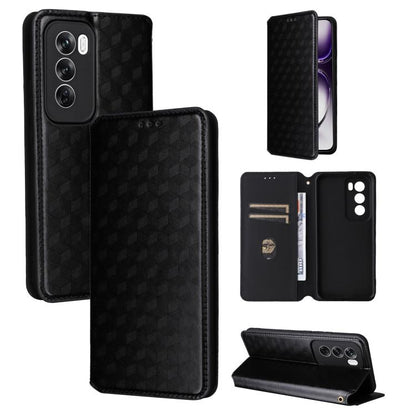 Cubic Grid Texture Flip Leather Phone Case, For OPPO Find X8 5G, For OPPO A3X 5G Global/ 4G / A3 4G / 5G, For OPPO Reno12 F 5G, For OPPO Reno11 A JP / PJH110, For OPPO Reno12 Pro 5G Global, For OPPO Reno12 5G Global, For OPPO A3 Pro 5G Global          ...