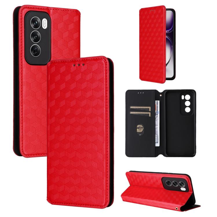 Cubic Grid Texture Flip Leather Phone Case, For OPPO Find X8 5G, For OPPO A3X 5G Global/ 4G / A3 4G / 5G, For OPPO Reno12 F 5G, For OPPO Reno11 A JP / PJH110, For OPPO Reno12 Pro 5G Global, For OPPO Reno12 5G Global, For OPPO A3 Pro 5G Global          ...