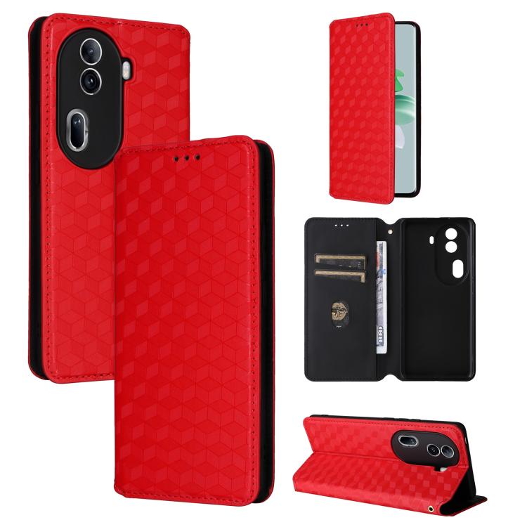 Cubic Grid Texture Flip Leather Phone Case, For OPPO Find X8 5G, For OPPO A3X 5G Global/ 4G / A3 4G / 5G, For OPPO Reno12 F 5G, For OPPO Reno11 A JP / PJH110, For OPPO Reno12 Pro 5G Global, For OPPO Reno12 5G Global, For OPPO A3 Pro 5G Global          ...