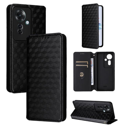 Cubic Grid Texture Flip Leather Phone Case, For OPPO Find X8 5G, For OPPO A3X 5G Global/ 4G / A3 4G / 5G, For OPPO Reno12 F 5G, For OPPO Reno11 A JP / PJH110, For OPPO Reno12 Pro 5G Global, For OPPO Reno12 5G Global, For OPPO A3 Pro 5G Global          ...