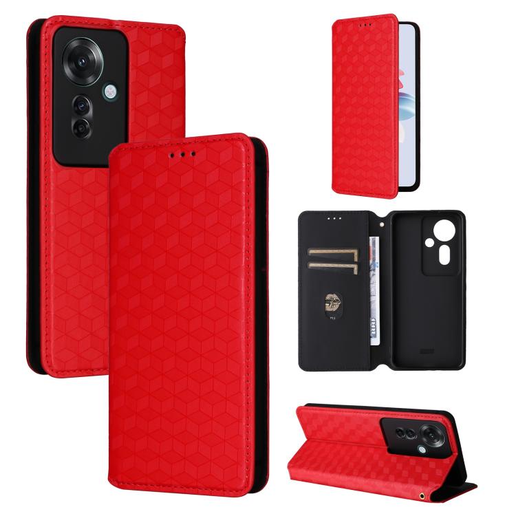 Cubic Grid Texture Flip Leather Phone Case, For OPPO Find X8 5G, For OPPO A3X 5G Global/ 4G / A3 4G / 5G, For OPPO Reno12 F 5G, For OPPO Reno11 A JP / PJH110, For OPPO Reno12 Pro 5G Global, For OPPO Reno12 5G Global, For OPPO A3 Pro 5G Global          ...