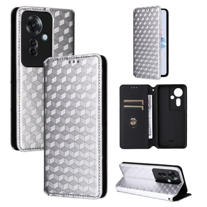 Cubic Grid Texture Flip Leather Phone Case, For OPPO Find X8 5G, For OPPO A3X 5G Global/ 4G / A3 4G / 5G, For OPPO Reno12 F 5G, For OPPO Reno11 A JP / PJH110, For OPPO Reno12 Pro 5G Global, For OPPO Reno12 5G Global, For OPPO A3 Pro 5G Global          ...