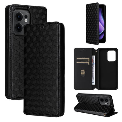 Cubic Grid Texture Flip Leather Phone Case, For OPPO A5x 5G / 4G Global, For OPPO A5 5G / 4G Global / A5M, For OPPO Reno14 Pro Global, For OPPO Reno14 Global, For OPPO K13 5G / K13X 5G / K12S 5G, For OPPO Find X8s+ 5G, For OPPO Find X8s 5G             ...