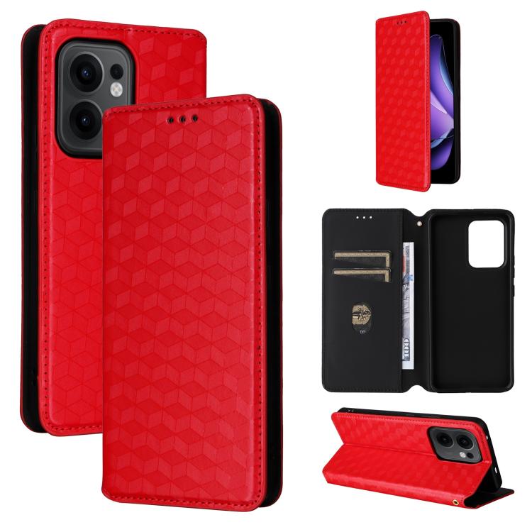 Cubic Grid Texture Flip Leather Phone Case, For OPPO A5x 5G / 4G Global, For OPPO A5 5G / 4G Global / A5M, For OPPO Reno14 Pro Global, For OPPO Reno14 Global, For OPPO K13 5G / K13X 5G / K12S 5G, For OPPO Find X8s+ 5G, For OPPO Find X8s 5G             ...