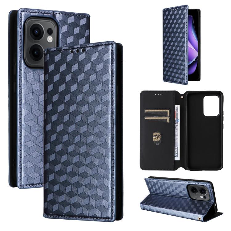Cubic Grid Texture Flip Leather Phone Case, For OPPO A5x 5G / 4G Global, For OPPO A5 5G / 4G Global / A5M, For OPPO Reno14 Pro Global, For OPPO Reno14 Global, For OPPO K13 5G / K13X 5G / K12S 5G, For OPPO Find X8s+ 5G, For OPPO Find X8s 5G             ...