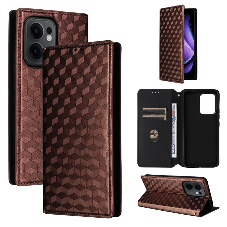 Cubic Grid Texture Flip Leather Phone Case, For OPPO A5x 5G / 4G Global, For OPPO A5 5G / 4G Global / A5M, For OPPO Reno14 Pro Global, For OPPO Reno14 Global, For OPPO K13 5G / K13X 5G / K12S 5G, For OPPO Find X8s+ 5G, For OPPO Find X8s 5G             ...