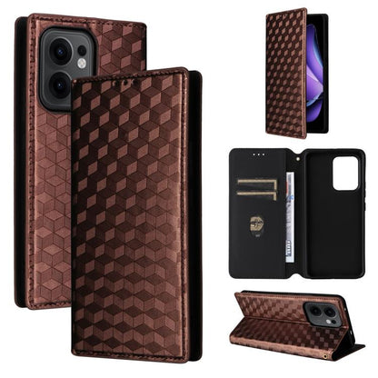 Cubic Grid Texture Flip Leather Phone Case, For OPPO A5x 5G / 4G Global, For OPPO A5 5G / 4G Global / A5M, For OPPO Reno14 Pro Global, For OPPO Reno14 Global, For OPPO K13 5G / K13X 5G / K12S 5G, For OPPO Find X8s+ 5G, For OPPO Find X8s 5G             ...