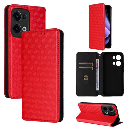 Cubic Grid Texture Flip Leather Phone Case, For OPPO A5x 5G / 4G Global, For OPPO A5 5G / 4G Global / A5M, For OPPO Reno14 Pro Global, For OPPO Reno14 Global, For OPPO K13 5G / K13X 5G / K12S 5G, For OPPO Find X8s+ 5G, For OPPO Find X8s 5G             ...