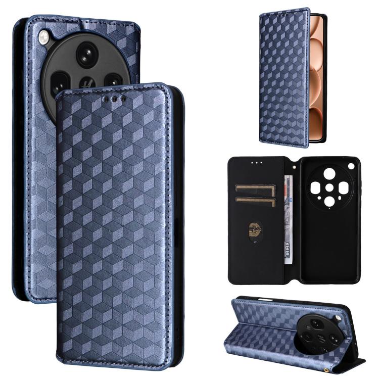 Cubic Grid Texture Flip Leather Phone Case, For OPPO A5x 5G / 4G Global, For OPPO A5 5G / 4G Global / A5M, For OPPO Reno14 Pro Global, For OPPO Reno14 Global, For OPPO K13 5G / K13X 5G / K12S 5G, For OPPO Find X8s+ 5G, For OPPO Find X8s 5G             ...