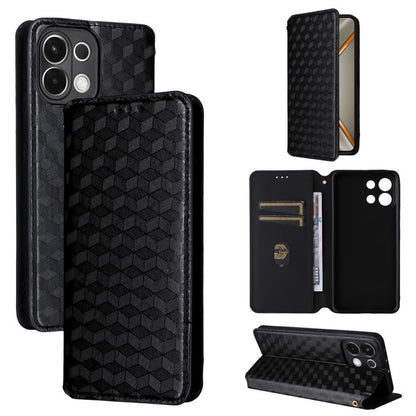 Cubic Grid Texture Flip Leather Phone Case, For OPPO A5x 5G / 4G Global, For OPPO A5 5G / 4G Global / A5M, For OPPO Reno14 Pro Global, For OPPO Reno14 Global, For OPPO K13 5G / K13X 5G / K12S 5G, For OPPO Find X8s+ 5G, For OPPO Find X8s 5G             ...