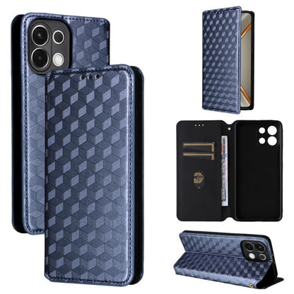 Cubic Grid Texture Flip Leather Phone Case, For OPPO A5x 5G / 4G Global, For OPPO A5 5G / 4G Global / A5M, For OPPO Reno14 Pro Global, For OPPO Reno14 Global, For OPPO K13 5G / K13X 5G / K12S 5G, For OPPO Find X8s+ 5G, For OPPO Find X8s 5G             ...