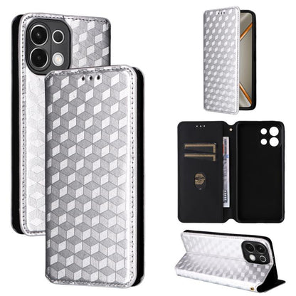 Cubic Grid Texture Flip Leather Phone Case, For OPPO A5x 5G / 4G Global, For OPPO A5 5G / 4G Global / A5M, For OPPO Reno14 Pro Global, For OPPO Reno14 Global, For OPPO K13 5G / K13X 5G / K12S 5G, For OPPO Find X8s+ 5G, For OPPO Find X8s 5G             ...