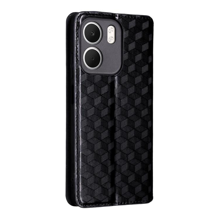 Cubic Grid Texture Flip Leather Phone Case, For OPPO A5x 5G / 4G Global, For OPPO A5 5G / 4G Global / A5M, For OPPO Reno14 Pro Global, For OPPO Reno14 Global, For OPPO K13 5G / K13X 5G / K12S 5G, For OPPO Find X8s+ 5G, For OPPO Find X8s 5G             ...